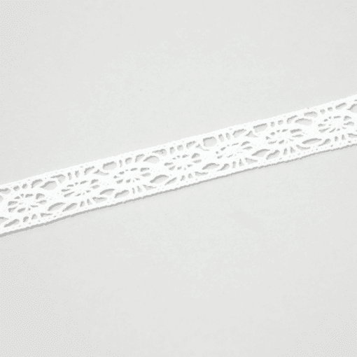 Baumwollspitze - 15 mm - Weiß
