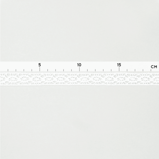 Baumwollspitze - 15 mm - Weiß
