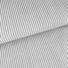 Baumwollstoff mit 3 mm Streifen Grau/ weiß gestreift