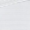 Single Jersey - Weiß mit 2 mm hellgrauen Streifen
