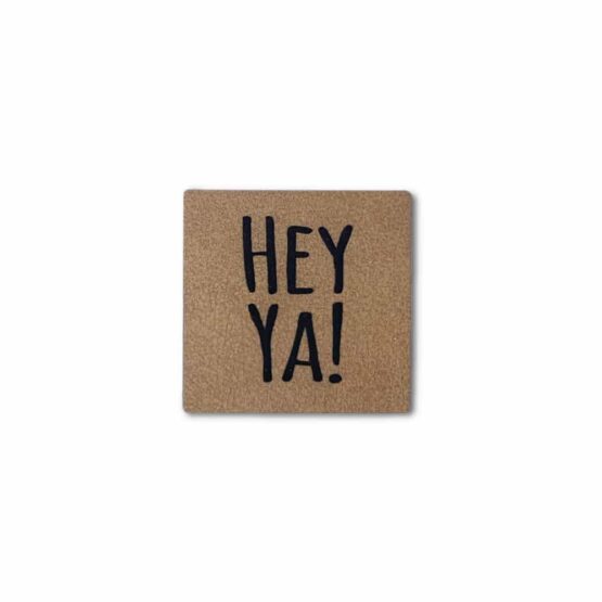 Label "HEY YA!" - Brown
