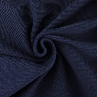 Cotton Terry - Streifenstruktur - Navyblau