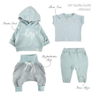 DIY Stoffe Outfit - Farbpaket Altmint