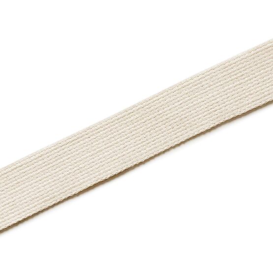 Baumwoll Gurtband - 30 mm - Natur