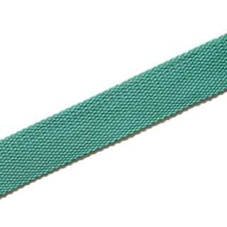 Baumwollmix Gurtband – 32 mm – Dunkles Aquamarin