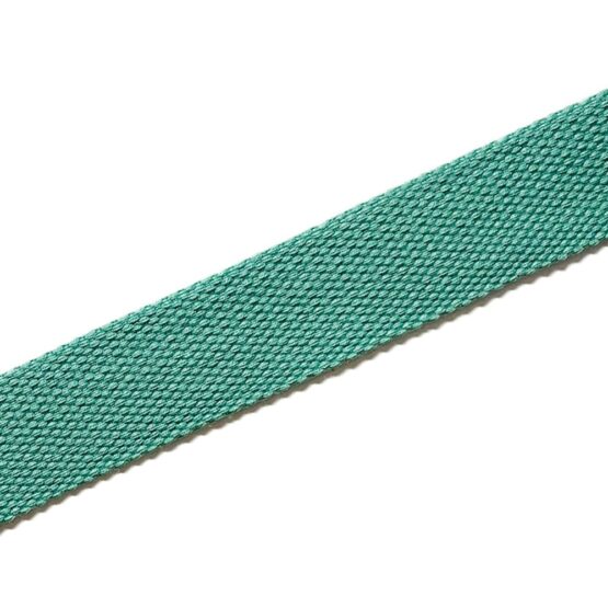 Baumwollmix Gurtband – 32 mm – Dunkles Aquamarin