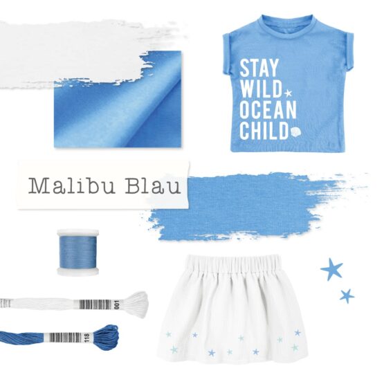 Moodboard - Farbpaket Malibu Blau