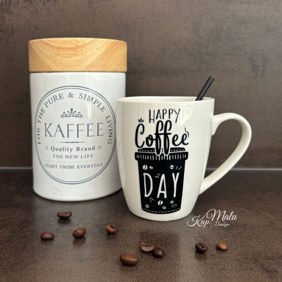 DIY Stoffe Inspiration - Plott Happy Coffee Day