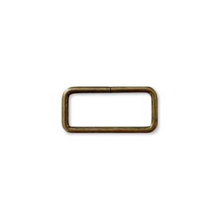 Vierkantring Metall - für Gurtband 32 mm - Altgold