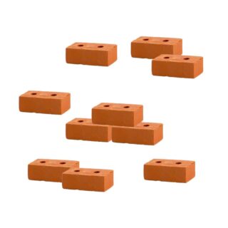 Miniatur Ziegelsteine - 2,5 x 1,5 x 1 cm - 10 Stück