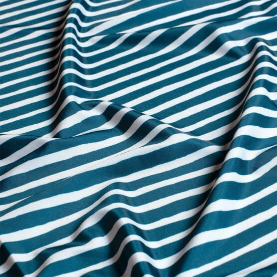 Badestoff - LSF 50 - Painted Stripes - Marineblau/Weiß